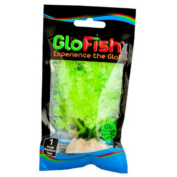 Растение флуоресцирующее GloFish S 13см желтое