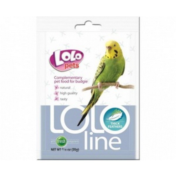 LoLo Pets Lololine д/волнистых попугаев 20г ^густые перья^