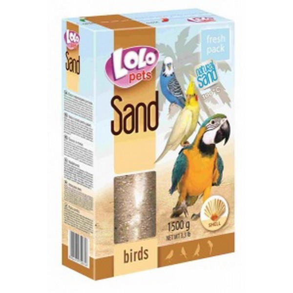 LoLo Pets Песок д/птиц 1,5кг с ракушками