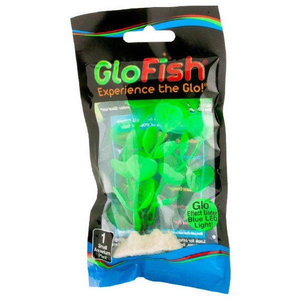 Растение флуоресцирующее GloFish S 13см зеленое